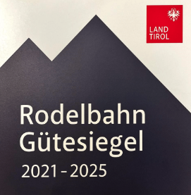 Rodelbahn Gütesiegel 2021 - 2025